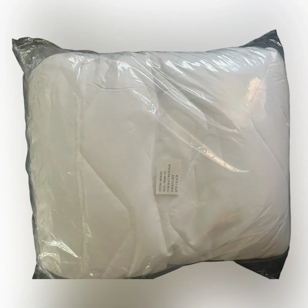 Manchester mills quilted fitted mattress cover king size white